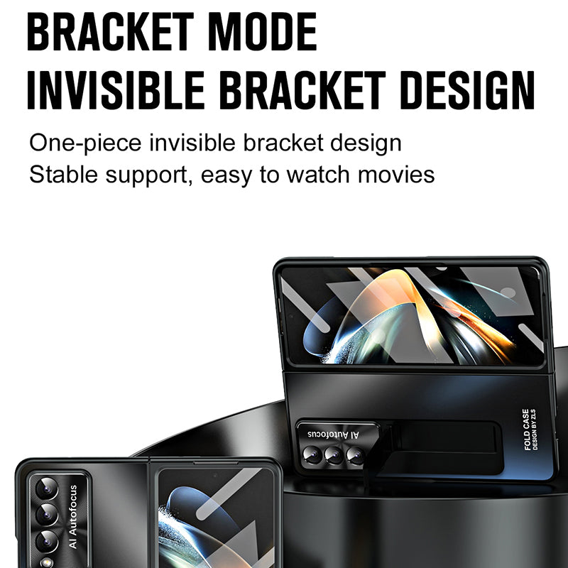 Til Samsung Galaxy Z Fold4 5G Kickstand Cover AG Matt PC-telefonetui med frontskærmbeskytter Stylus Pen Til Samsung Galaxy Z Fold4 5G Kickstand Cover AG Matt PC-telefonetui med frontskærmbeskytter Stylus Pen